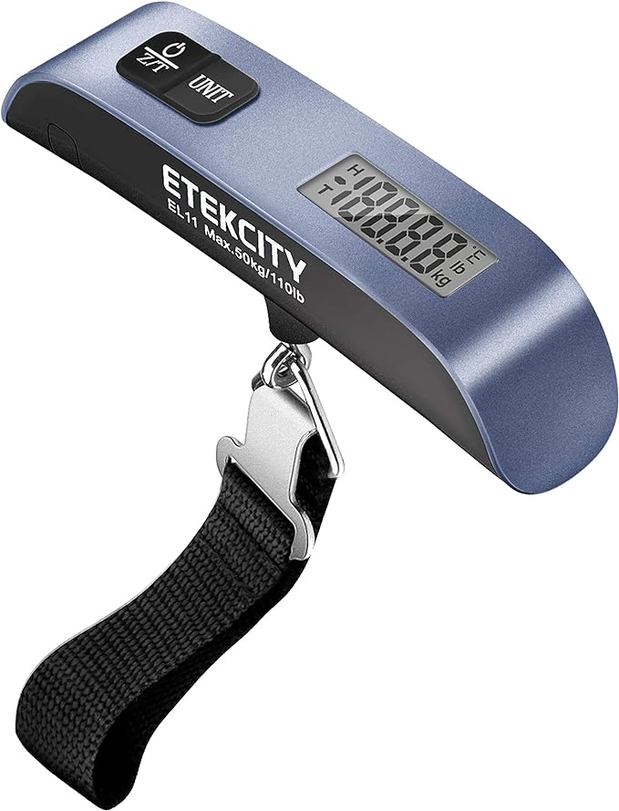 Etekcity Luggage Scale for Travel Essentials, Digital Suitcase Weight Scale with Hook