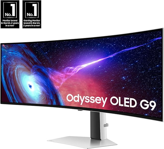 SAMSUNG 49" Odyssey G93SC Series OLED Curved Gaming Monitor,